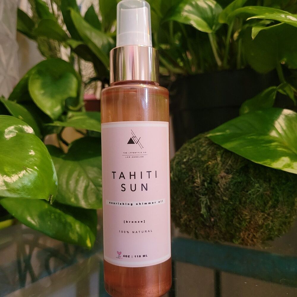 Tahiti Sun by The Lyfestyle Co Nourishing Shimmer Oil Bronze Tanning Bronzer NEW